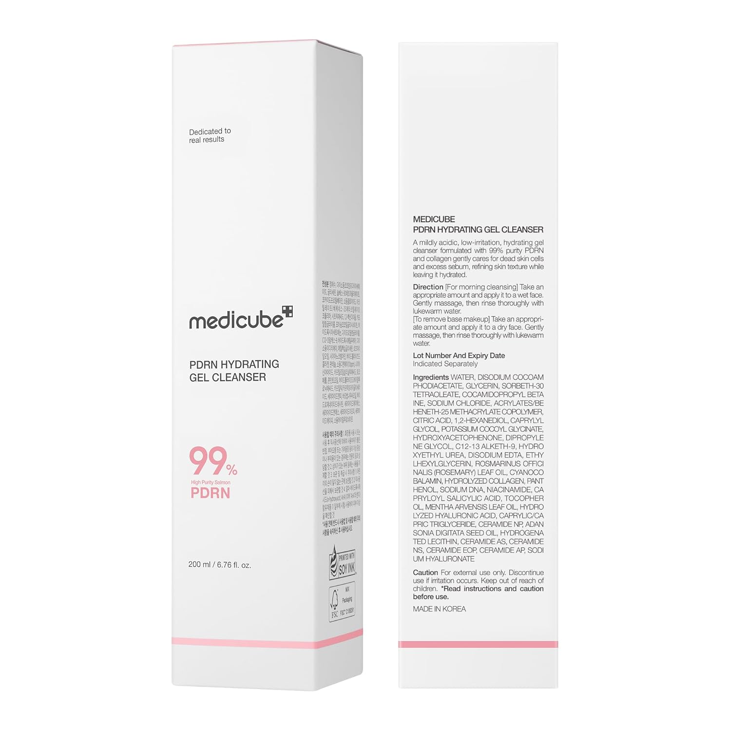 medicube PDRN Jelly to Foam Cleanser | Low pH Hydrating Daily Face Wash for All Skin Types | With PDRN, Collagen & LHA | Gentle Pore Care & Radiant, Balanced-Looking Skin | Korean Skincare | 200ml - Image 3