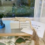 Decorative Books for Home Decor, White Faux Books for Decoration, Rustic Farmhouse Stacked Display Books (Thankful Grateful Blessed) - Image 3