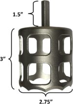 U.S.A. Helios Visi Trim Drill Power 2 3/4" 304 Stainless Steel Sprinkler Head Trimmer Diameter Trim Mini Rotors & Small Spray Heads in Seconds! Overgrown Sprinklers Removal Adjust Replace - Image 4