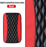 Moly Magnolia Car Center Console Cushion Pad, Universal Leather Waterproof Armrest Seat Box Cover Protector,Comfortable Car Decor Accessories Fit for Most Cars, Vehicles, SUVs (Red) - Image 4