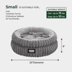 BALANCE Cat Bed Kitten Bed, Washable Round Cat Beds for Indoor Cats, Super Soft Plush Faux Fur Pet Bed for Puppy and Kitten with Anti-Slip Bottom - Image 6