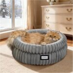 BALANCE Cat Bed Kitten Bed, Washable Round Cat Beds for Indoor Cats, Super Soft Plush Faux Fur Pet Bed for Puppy and Kitten with Anti-Slip Bottom - Image 10