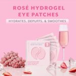 Patchology Serve Chilled Rosé Hydrating Under Eye Patches – Hyaluronic Acid & Antioxidant-Infused Eye Masks to Reduce Dark Circles, Puffiness & Fine Lines - Ideal Skincare Essentials (5 Pairs) - Image 3