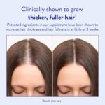 Routine Wellness Hair Growth Supplement – CLINICALLY Tested Thicker, Fuller-Looking Hair Support with Biotin & Key Nutrients, Vegetarian & Gluten-Free Vitamins - 2 Bottles, 60 Day Supply - Image 6
