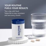 Routine Wellness Hair Growth Supplement – CLINICALLY Tested Thicker, Fuller-Looking Hair Support with Biotin & Key Nutrients, Vegetarian & Gluten-Free Vitamins - 2 Bottles, 60 Day Supply - Image 7