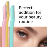 Amazon Basics Women's Dermaplaning Tool, Peach Fuzz Remover, Facial Hair Removal, Exfoliating Face Razor with Microguard Blade for Safe Eyebrow Shaping, Includes Blade Cover, Multicolor, 3 Count - Image 10