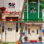 Mouse Home Decor, Interchangeable Seasonal Welcome Sign with 22PCS Interchangeable Holiday Pieces for Spring Summer Fall All Seasons Holiday Halloween Christmas - Image 3