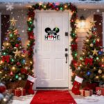 Mouse Home Decor, Interchangeable Seasonal Welcome Sign with 22PCS Interchangeable Holiday Pieces for Spring Summer Fall All Seasons Holiday Halloween Christmas - Image 5
