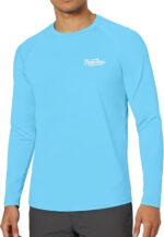 Men's UPF 50+ Sun Fishing Shirt, Long Sleeve UV Protection Tee, Quick Dry Rash Guard for Outdoor Swim Hiking - Image 3