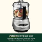 Cuisinart Mini-Prep Plus Food Processor, 24-Ounce Mini Food Processor to Chop Herbs, Vegetables, and Hard Cheese, 24-Ounce Work Bowl, Reversible Stainless Steel Blade, DLC-2APK, Pink - Image 6