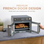 Ninja | French Door Premier Air fry Oven | 10-in-1 functions | 20.3-qt capacity | 5-qt Air Fry Basket, Sheet Pan, Wire Rack, Broil Rack | PFAS-free, Dishwasher-Safe Accessories | Cyberspace | FO101BL - Image 3