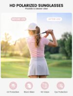 Lamicall 22g Polarized Sports Sunglasses for Men Women - UV400 Protection Sun Glasses for Running Cycling Baseball Driving - Image 4