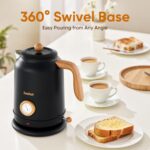 Seehot® 1.7L (57.oz) Electric Kettle with Thermometer, 1200W Large Electric Tea kettle with 304 Stainless Steel,Auto shut off,Hot water kettle Electric for Coffee&Tea-Black - Image 6