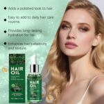NovaCharm Nature Hair Oil with Usma Grass Extract, Lightweight Herbal Hair Essential Oil for Dry & Damaged Hair, Moisturizing Scalp & Hair Care Serum, 30ML / 1 Fl Oz - Image 5