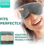 MyHalos® Heated Eye Mask for Dry Eyes - Steam Warm Compress for Eyes - Remove Styes, Chalazion Therapy Warming and Heating Pad Hot Compress - Moist Heat Mask for Blepharitis & MGD - FSA|HSA Eligible - Image 3