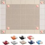 Fcteap h Blanket Soft Throw Blanket Faux Fleece Cashmere Plaid Warm Shawl Thick Knitted Plush Cozy Comfy for Women Throw Blanket for Sofa Couch Bed Queen King Size 55x66 in (Khaki) - Image 3