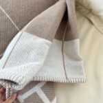 Fcteap h Blanket Soft Throw Blanket Faux Fleece Cashmere Plaid Warm Shawl Thick Knitted Plush Cozy Comfy for Women Throw Blanket for Sofa Couch Bed Queen King Size 55x66 in (Khaki) - Image 5