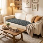 Smiry Couch Cover for Dogs Washable, Non Slip Fuzzy Pet Couch Covers for 3 Cushion Sofa Pet Friendly, Thick Soft Sofa Slipcovers Cushion Protector (Dark Grey, 27.6" x 59") - Image 3