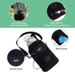 GiNT 37oz Insulated Stainless Steel Dog & Human Water Bottle | Leakproof Travel Dispenser with Detachable 10oz Bowl, 24H Cold/12H Hot, Carrying Case for Walking, Hiking,Camping & Outdoor Travel(Green) - Image 5