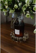 Alice Lane Original Bubble Candle Dish – Chic Smoky Glass Candle Dish for Home Decor – Decorative Modern Candle Holder for Small Candles & Diffusers - Image 4