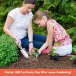 Garden Shovel Garden Hand Trowel, Heavy Duty Hand Shovel with Ergonomic Handle, Small Gardening Tools for Digging, Rust Resistant Gardening Spade Trowel Tools, Orange - Image 6