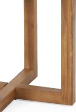 Hamel Outdoor Circular Side Table - Acacia Wood - Teak - Image 5