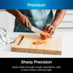 Ninja K32012 Foodi NeverDull Premium Knife System, 12 Piece Knife Block Set with Built-in Sharpener, German Stainless Steel Knives, Black - Image 5