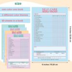 Cholemy 4 Pcs 240 Sheet Daily Checklist Weekly Tracker Pad 6 x 9 Inch Undated Notepad Productivity Schedule for Organizing Goals Mental Health Wellness Meal Prep Planner, 4 Colors (Self Care) - Image 3