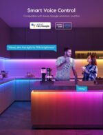 Govee 100ft RGBIC LED Strip Lights, Smart LED Lights Work with Alexa and Google Assistant, LED Lights for Bedroom WiFi App Control Segmented DIY Multiple Colors, Color Changing Light, (2 x 50ft) - Image 4