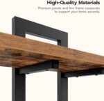 HOOBRO Floating Shelves, 15 Inch Wall Shelf Set of 2, Wall Mounted Storage Shelves 2-Tier, Hanging Bathroom Shelves, for Living Room, Bedroom, Bathroom, Kitchen, Rustic Brown and Black BF32BJ01G1 - Image 5