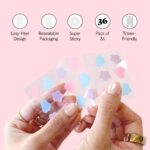 grace & stella Award Winning Pore Strip - Pimple Patches for Face - Hydrocolloid Acne Patches - Absorbs Zits, Reduces Redness - Cute Patches Dermatologist-Tested, Vegan (Multishape, 36 Count) - Image 6