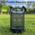 Portable Dog Travel Water Bottle 84 oz, Dog Camping Hiking Walking Beach Park Outdoor Essentials, Large Dog Water Bottle Bowl Dispenser, Leak Proof Pet Water Bottle for Dogs, - Image 4