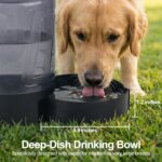 Portable Dog Travel Water Bottle 84 oz, Dog Camping Hiking Walking Beach Park Outdoor Essentials, Large Dog Water Bottle Bowl Dispenser, Leak Proof Pet Water Bottle for Dogs, - Image 5