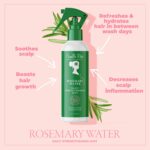 Camille Rose Rosemary Water Spray – Daily Strengthening Mist with Calming Aloe Vera and Cooling Peppermint Oil for Hair, 8 Oz - Image 5