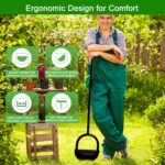Edger Lawn Tool 41 Inches with Two Replaceable Blades Manual Lawn Edger with T-Grip for Yard, Garden, Landscaping, Sidewalk and Flower Bed - Image 3