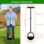 Edger Lawn Tool 41 Inches with Two Replaceable Blades Manual Lawn Edger with T-Grip for Yard, Garden, Landscaping, Sidewalk and Flower Bed - Image 6