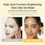 medicube Jelly Gel Mask with Brightening Kojic Acid Turmeric | Overnight Face Mask for Glass Glow Skin | Elasticity, Hydrating, Firming and Radiance Boosting | Korean Skincare, 28g x 4ea - Image 3