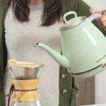 Anfilank Electric Gooseneck Kettle, 1L 1500WFast Boil, 100% Stainless Steel BPA Free Pour-Over Coffee & Tea Kettle,Water Boiler with Auto Shut & Boil-Dry Protectio,Green - Image 3