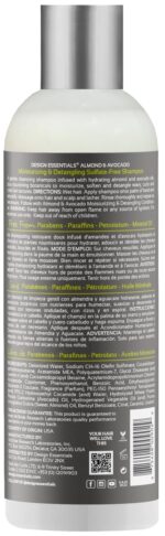 Design Essentials Natural Almond & Avocado Moisturizing & Detangling Sulfate-Free Shampoo, 32 Ounce - Image 3