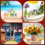 Chunful 13 Pcs Diamond Art Tabletop Holiday Diamond Art Painting Kit with Wooden Light Base for Table Tiered Tray Home Office Tabletop Centerpiece Decor(Colorful) - Image 3