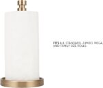 Ivilon Countertop Paper Towel Stand - Steady and Easy Tear - Fits All Paper Towel Rolls - Warm Gold - Image 4