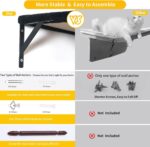 Modern Wall-Mounted Cat Furniture - 5pcs Cat Wall Shelves, Wooden Climber Includes House, Bridge, Tree, Steps, and Scratcher (Black) - Image 6