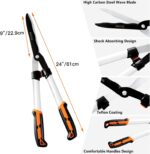GARCARE Hedge Clippers Pruning Shears 4 in 1 Set High Carbon Steel Folding Saw, Branch Cutter, Tree Pruner, Garden Scissors, Tree & Shrub Care Kit - Image 3