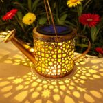 Solar Watering Can Lights Waterproof, Solar Lights Outdoor Decorative Garden Decor Metal Hanging Lights for Outside Patio Pathway Yard, Christmas Birthday Gardening Gifts - Image 3