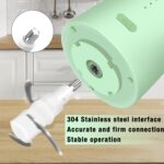 Food Processor - Cordless Mini Food Processor & Portable Small Food Chopper for Vegetables Fruit Salad Onion Garlic,Kitchen,1.3Cup 10 0z,150 Watts,Glass Container Dishwasher Safe (Green) - Image 5