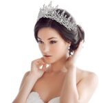 TOBATOBA Silver Wedding Crystal Tiaras and Crowns for Women, Bride Royal Queen Headband Princess Quinceanera Headpieces for Birthday Prom Pageant Party - Image 4