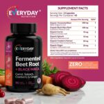 Organic Fermented Beet Root & Black Maca Capsules with Carrot, Spinach, Cranberry & Ginger | Superfood for Energy, Stamina & Wellness | 90 Veggie Capsules | Made in USA - Image 5