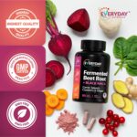 Organic Fermented Beet Root & Black Maca Capsules with Carrot, Spinach, Cranberry & Ginger | Superfood for Energy, Stamina & Wellness | 90 Veggie Capsules | Made in USA - Image 6