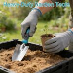 Gardening Tools, Carsolt 10 Piece Heavy Duty Stainless Steel Garden Tools Set with Ergonomic Rubber Handle. Variety of Gardening Hand Tools with Gift Box Ideal Garden Gifts for Women - Image 3