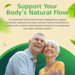 Plant-Based Lymphatic Support Supplement with Red Clover, Horse Chestnut & Burdock Root for Fluid Balance & Daily Wellness - Non-GMO, Made in USA - 30-Day Supply, 1 Bottle - Image 4